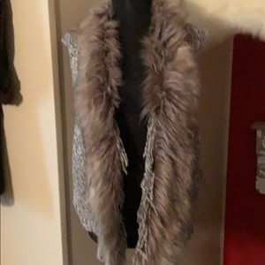 Chico’s faux fur sweater vest